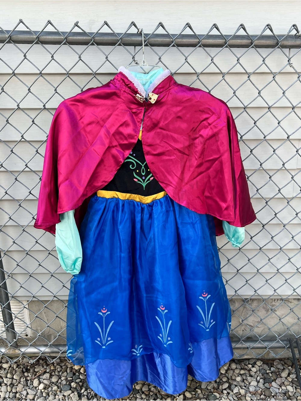 DISNEY STORE FROZEN ANNA Costume - Girls Size 9/10 Halloween Dress Up Princess